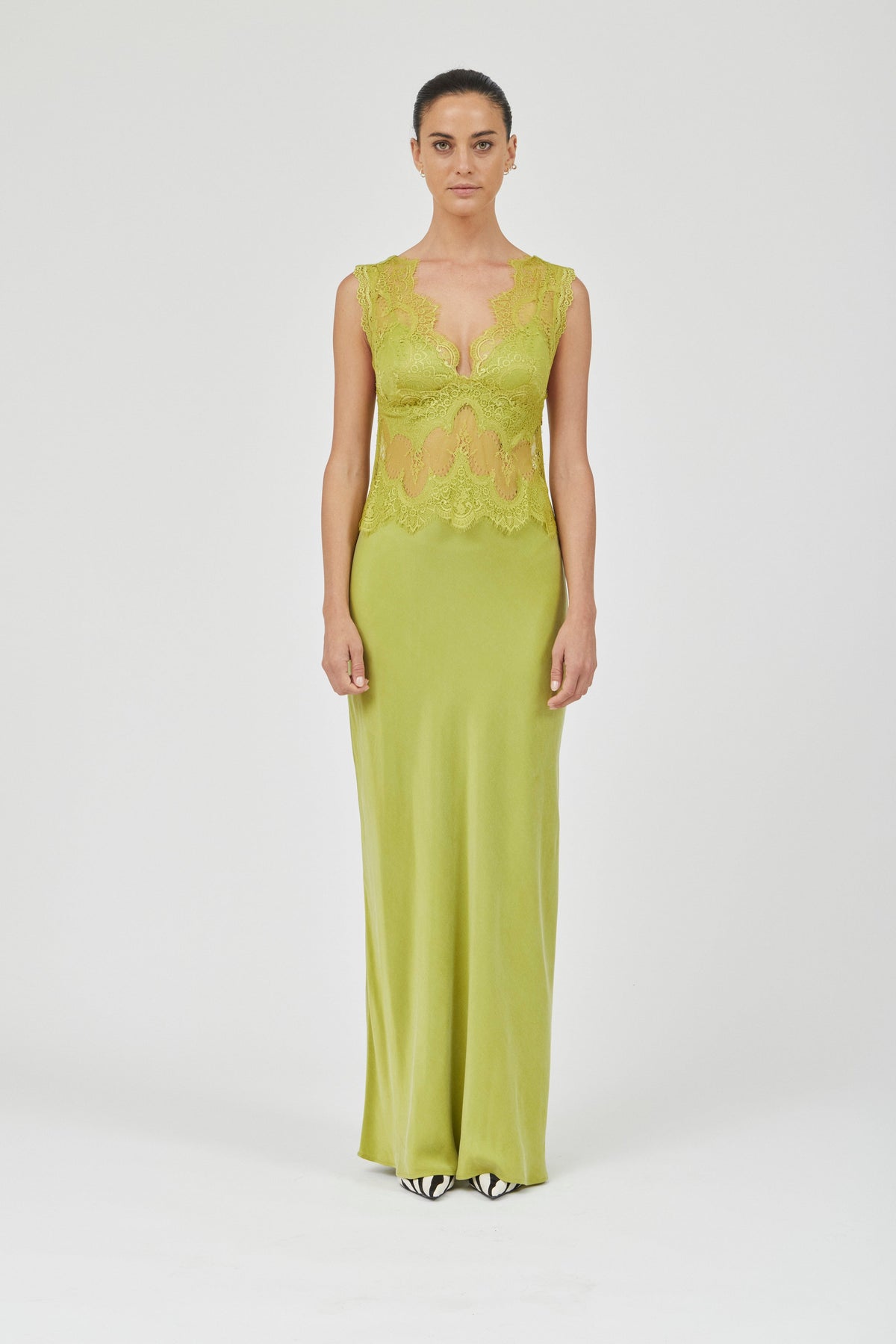 VISIONS LACE FLOOR LENGTH DRESS | FIG | THIRD FORM | Women's Australian  Fashion  THIRD FORM - International
