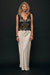THIRD FORM VISIONS LACE FLOOR LENGTH DRESS | IVORY & BLACK