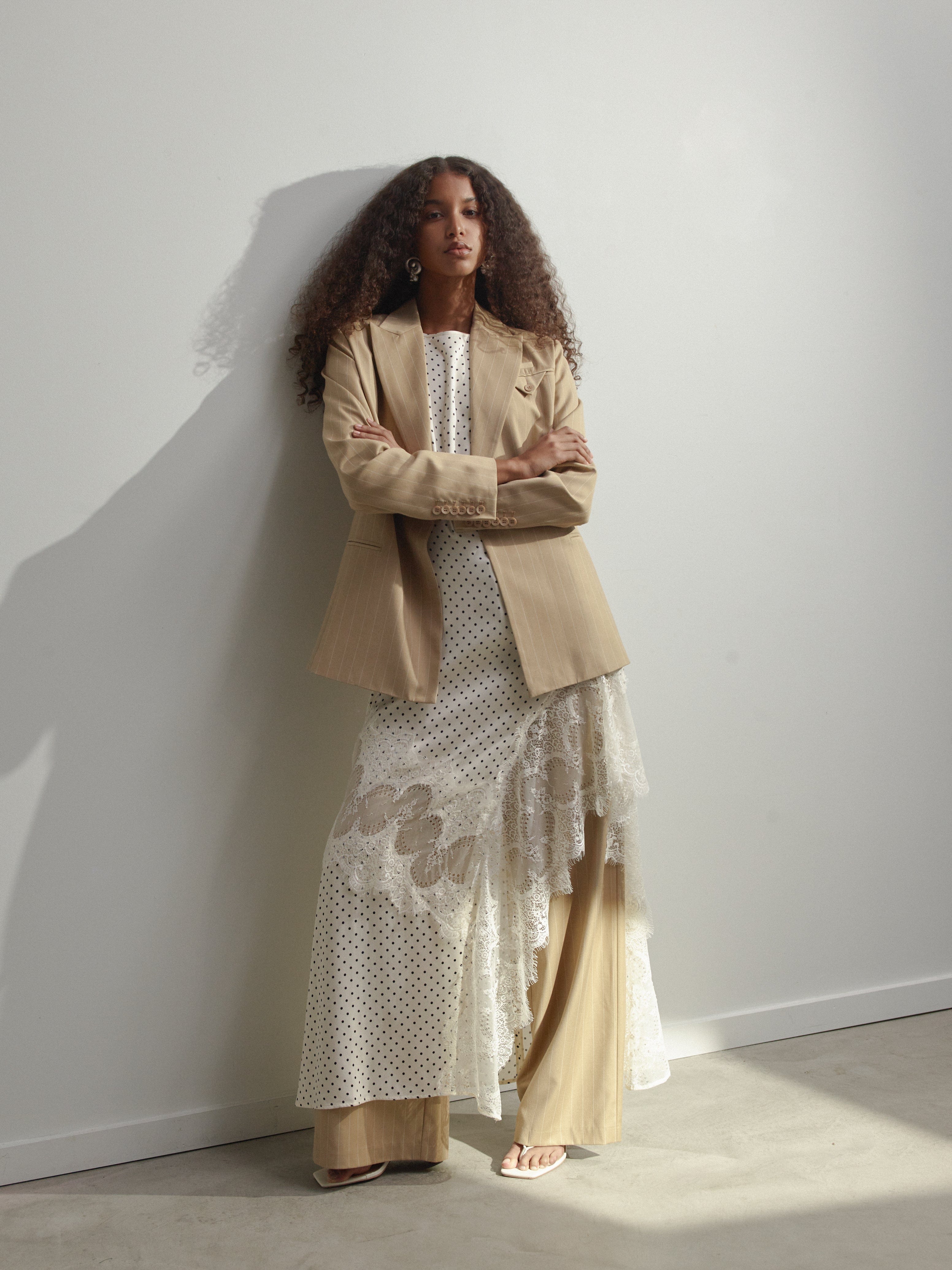 VISIONS LACE FRILL DRESS | CREAM POLKA DOT | THIRD FORM | Women's Australian Fashion THIRD FORM - International VISIONS LACE FRILL DRESS | CREAM POLKA DOT | THIRD FORM | Women's Australian Fashion THIRD FORM - International