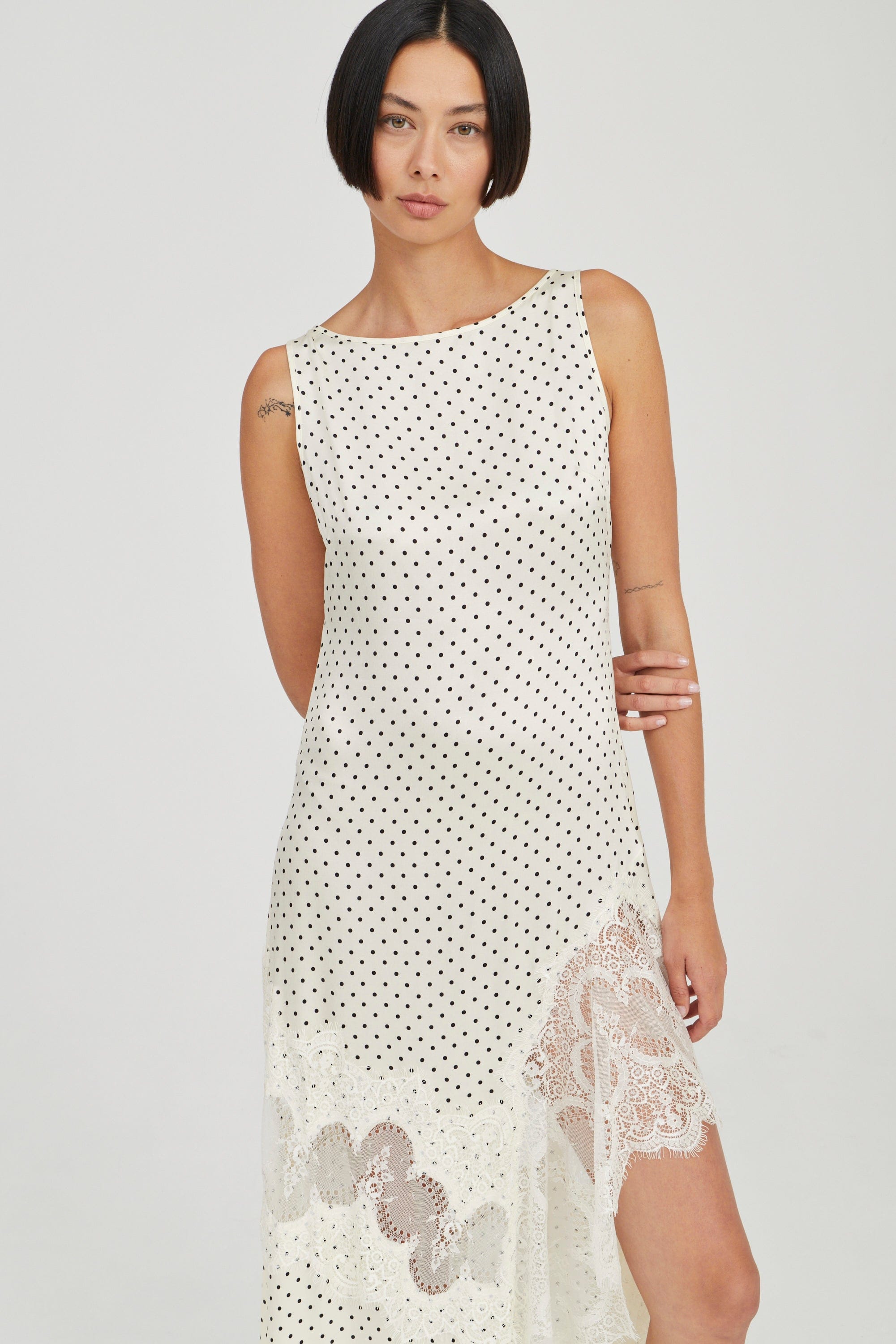 VISIONS LACE FRILL DRESS | CREAM POLKA DOT | THIRD FORM | Women's Australian Fashion THIRD FORM - International VISIONS LACE FRILL DRESS | CREAM POLKA DOT | THIRD FORM | Women's Australian Fashion THIRD FORM - International