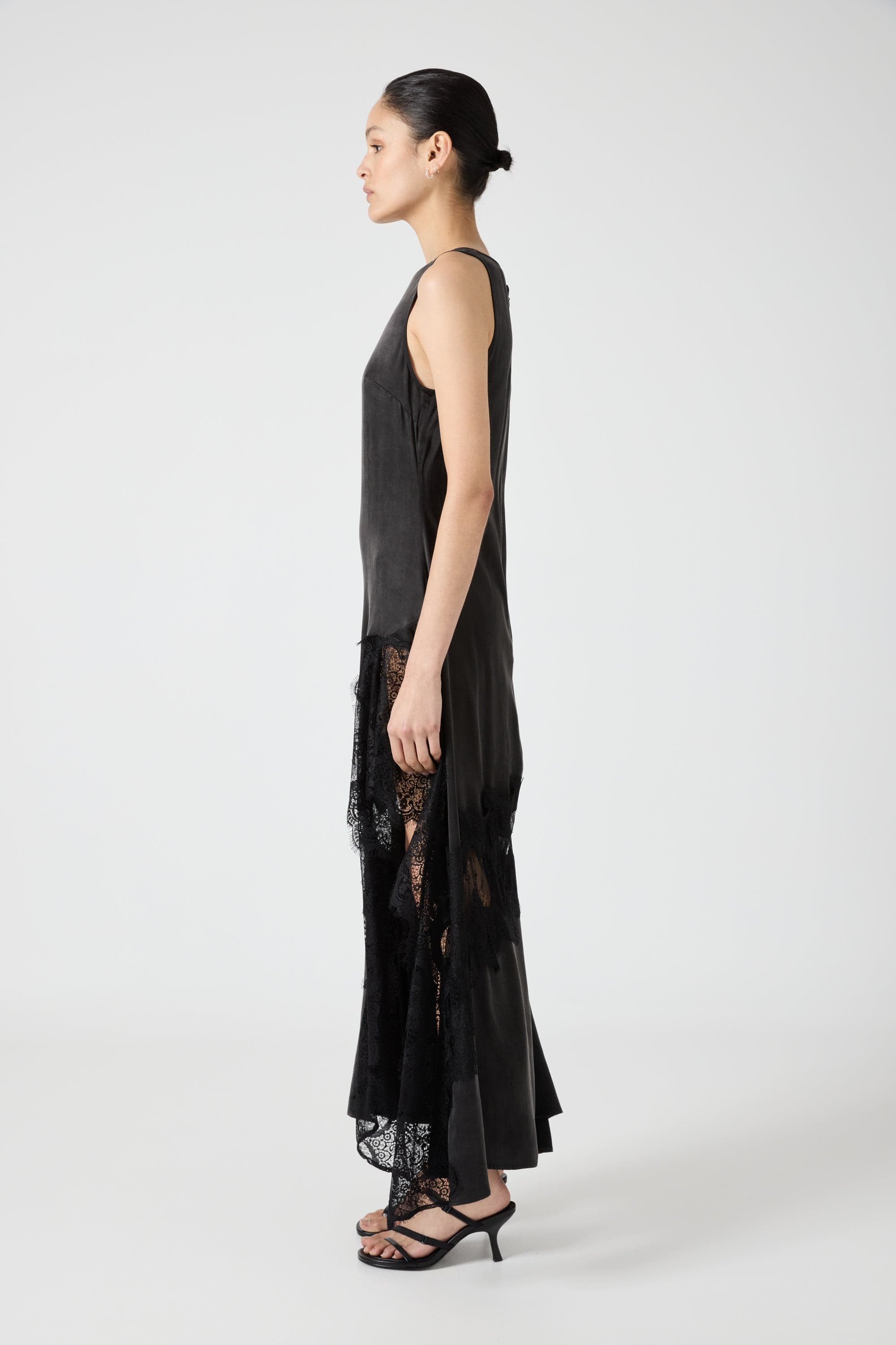 VISIONS LACE FRILL DRESS | EBONY | THIRD FORM | Women's Australian Fashion THIRD FORM - International VISIONS LACE FRILL DRESS | EBONY | THIRD FORM | Women's Australian Fashion THIRD FORM - International