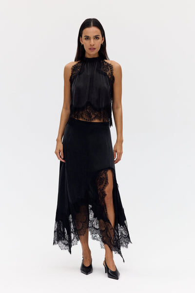 VISIONS LACE HANKERCHIEF SKIRT | EBONY | THIRD FORM | Women's