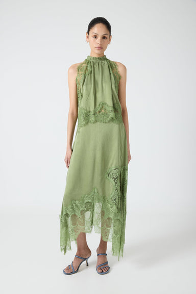 third form exclusive visions lace-trimmed satin midi dress VISIONS LACE FLOOR LENGTH DRESS | SLATE | THIRD FORM | Women's Australian Fashion THIRD FORM