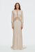 THIRD FORM Visions Lace Long Sleeve Gown | Buttercream