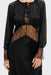THIRD FORM Visions Lace Long Sleeve Gown | Ebony