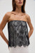 THIRD FORM VISIONS LACE STRAPLESS MAXI DRESS | IVORY & BLACK