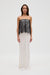 THIRD FORM VISIONS LACE STRAPLESS MAXI DRESS | IVORY & BLACK