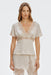 THIRD FORM Visions Lace Tie Back Top | Buttercream