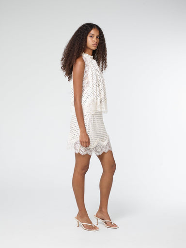 VISIONS LACE FRILL DRESS | CREAM POLKA DOT | THIRD FORM | Women's Australian Fashion THIRD FORM - International VISIONS LACE FRILL DRESS | CREAM POLKA DOT | THIRD FORM | Women's Australian Fashion THIRD FORM - International