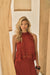THIRD FORM VISIONS LACE TOP | CRIMSON