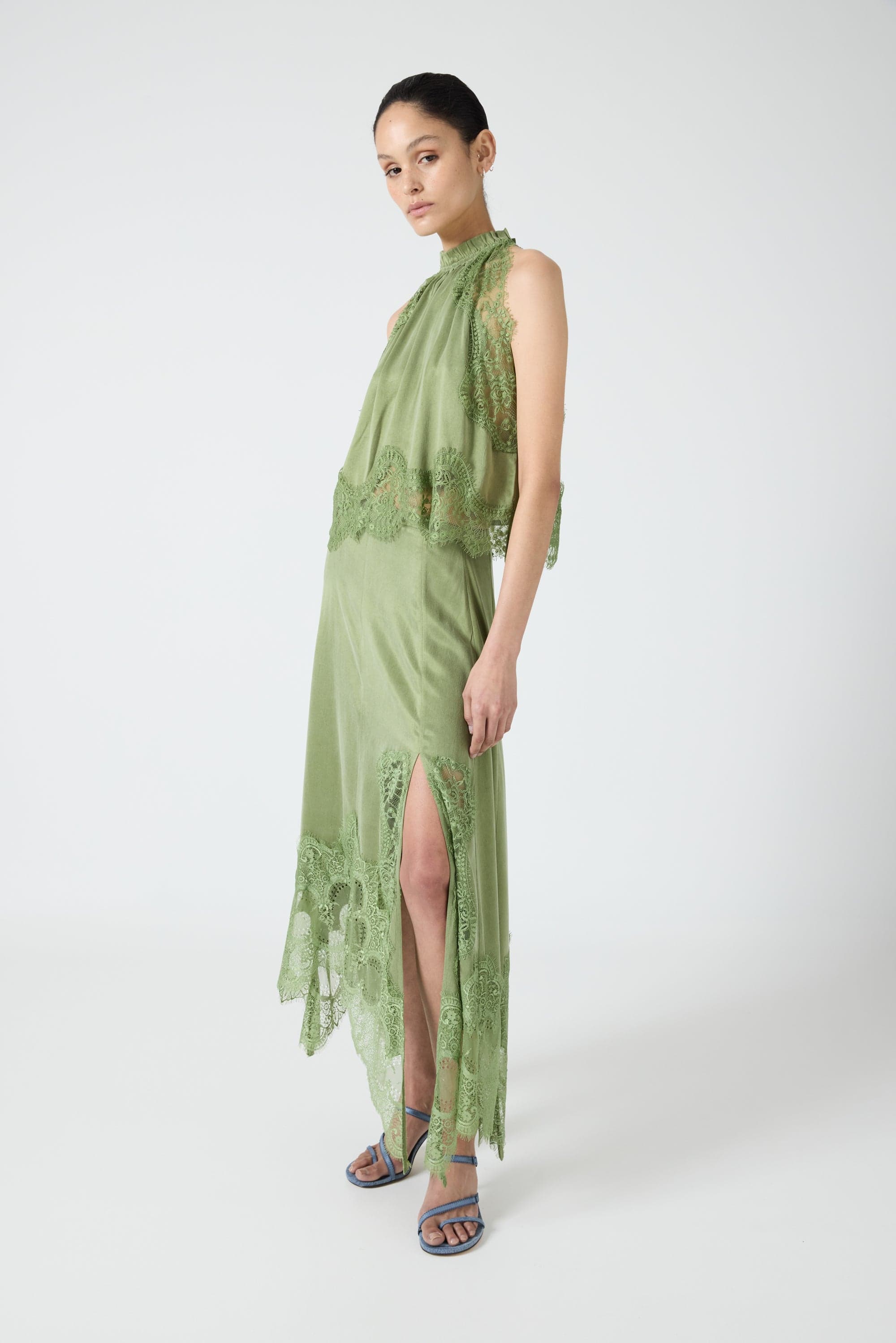 VISIONS LACE TOP | SAGE | THIRD FORM | Women's Australian Fashion THIRD FORM - International VISIONS LACE TOP | SAGE | THIRD FORM | Women's Australian Fashion THIRD FORM - International