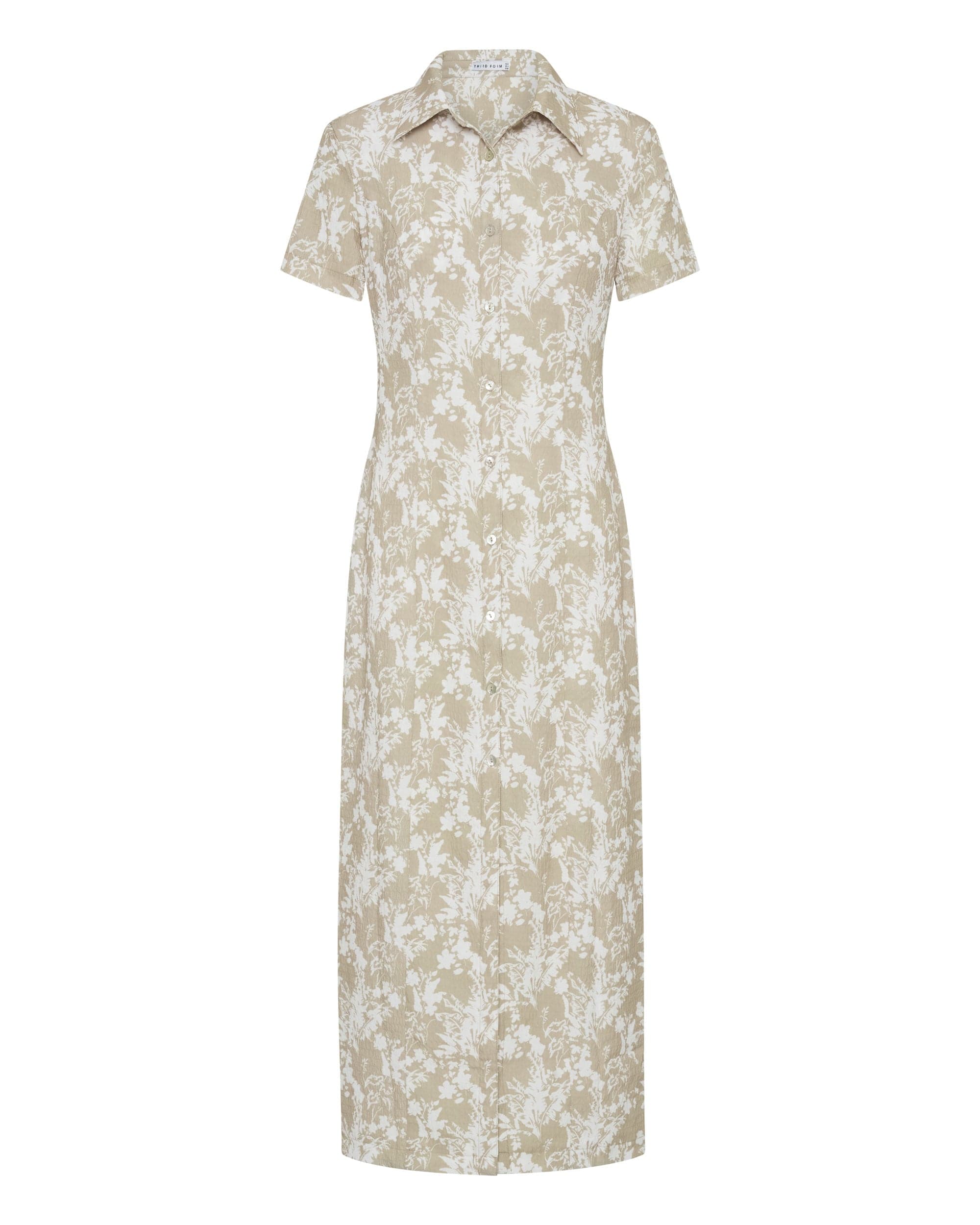WAFFLE MIDI SHIRT DRESS | BEIGE FLORAL | Third Form | Women's Fashion on Sale | Shop Now THIRD FORM - International WAFFLE MIDI SHIRT DRESS | BEIGE FLORAL | Third Form | Women's Fashion on Sale | Shop Now THIRD FORM - International