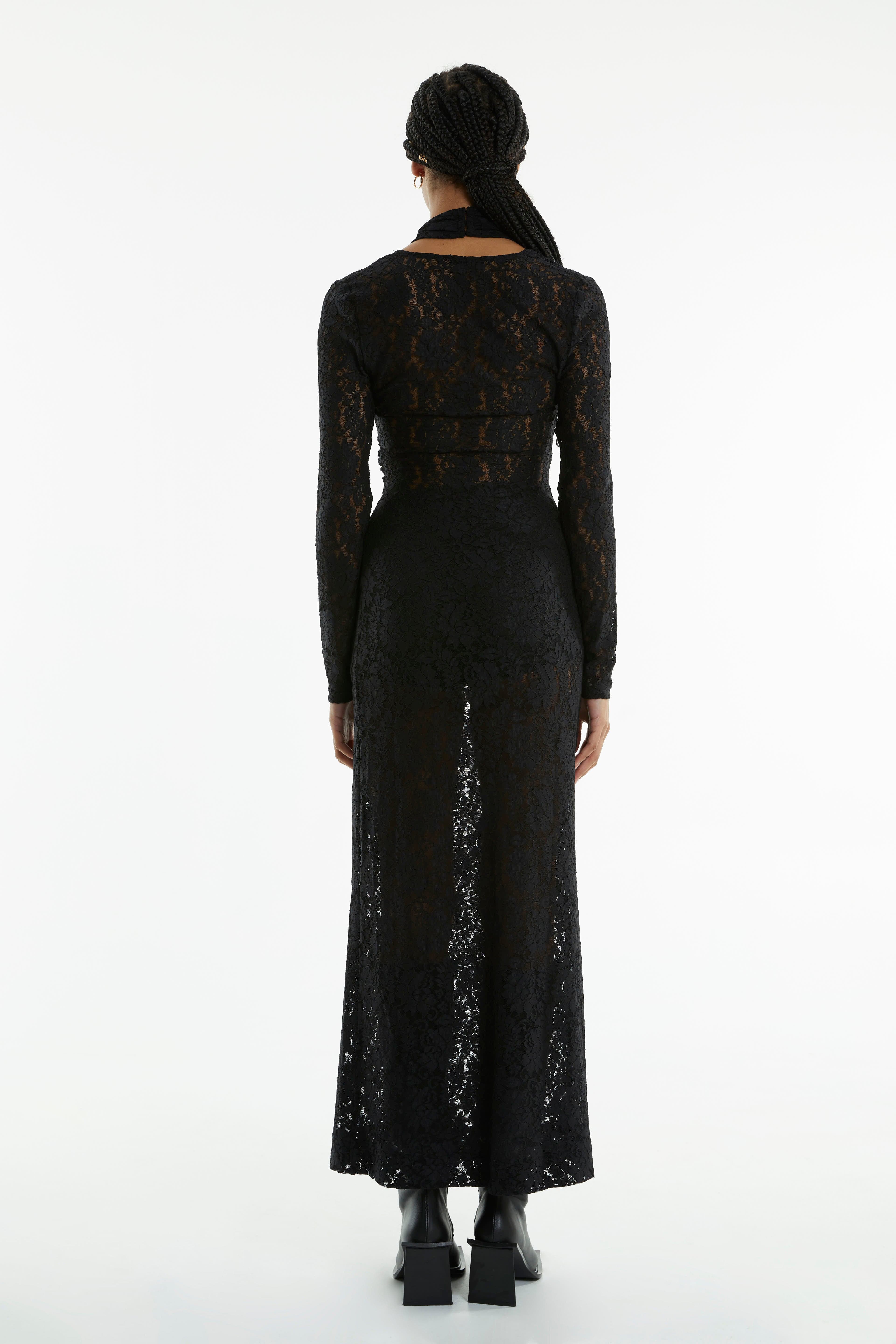 WAYWARD WRAP NECK MAXI DRESS | BLACK | Third Form | Night Out & Formal Dresses THIRD FORM - International WAYWARD WRAP NECK MAXI DRESS | BLACK | Third Form | Night Out & Formal Dresses THIRD FORM - International