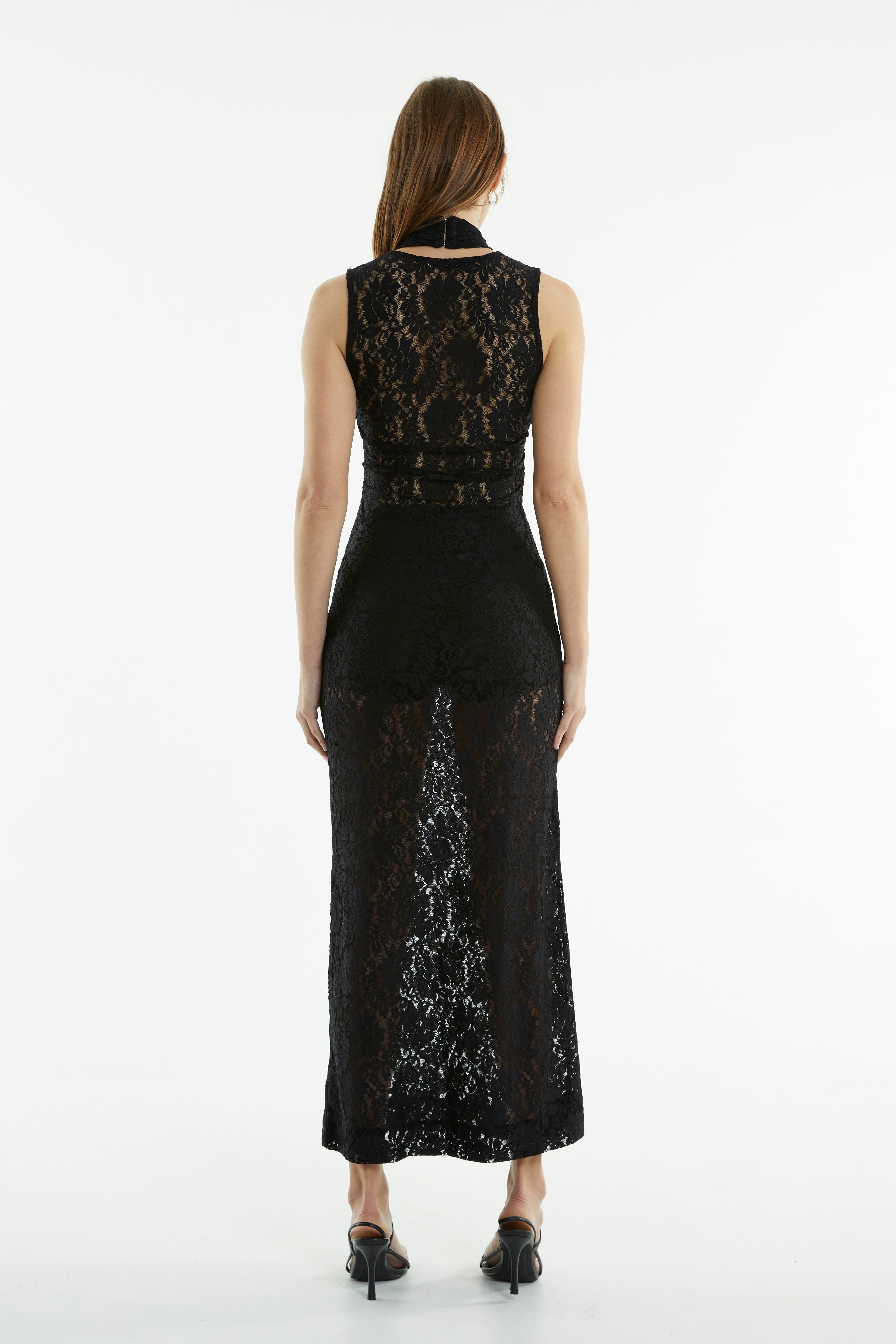 WAYWARD WRAP NECK TANK DRESS | BLACK | Third Form | Night Out & Formal Dresses THIRD FORM - International WAYWARD WRAP NECK TANK DRESS | BLACK | Third Form | Night Out & Formal Dresses THIRD FORM - International
