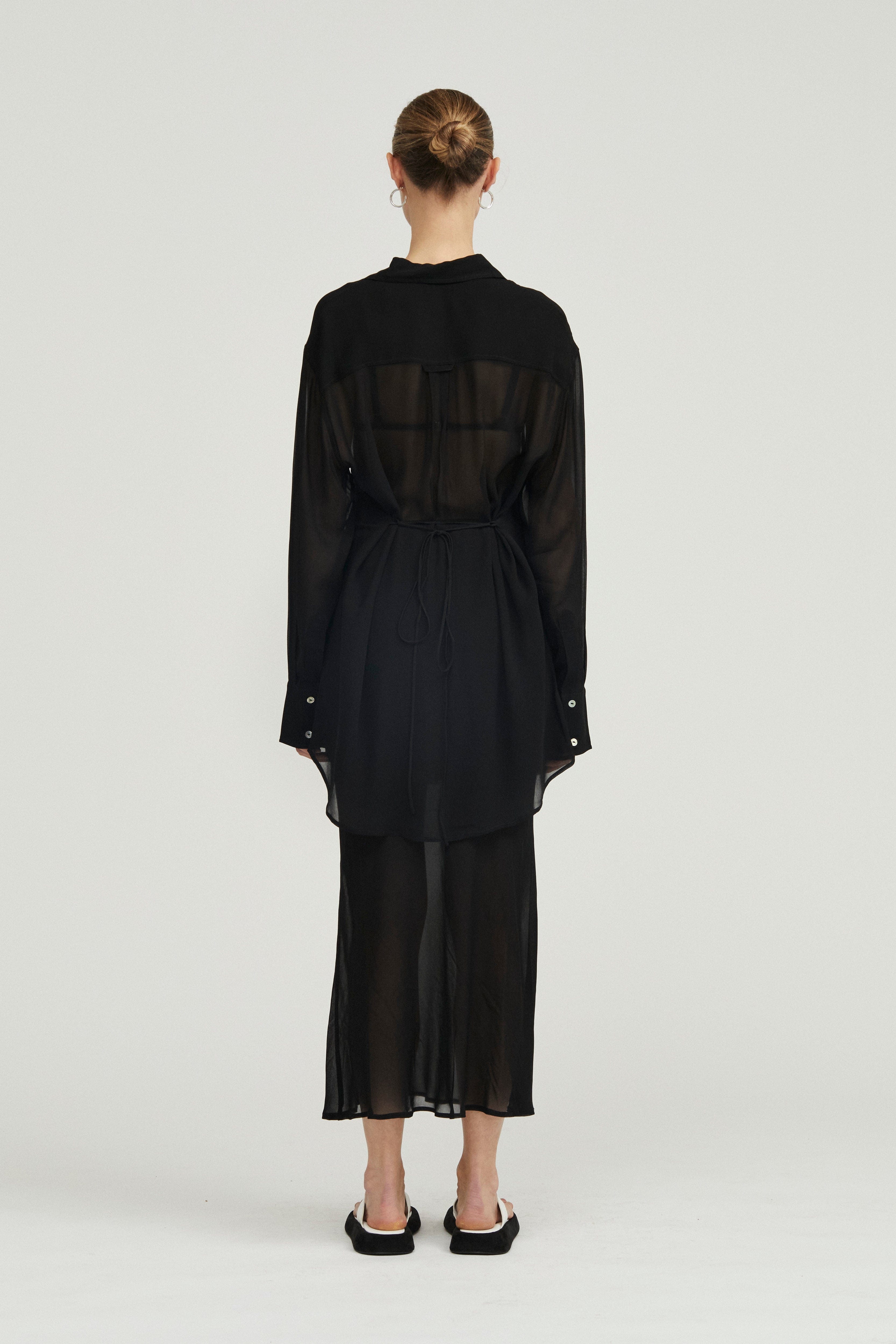 WISTERIA SHEER SHIRT DRESS | BLACK | THIRD FORM | New Women's Fashion | Women's Clothing Online THIRD FORM - International WISTERIA SHEER SHIRT DRESS | BLACK | THIRD FORM | New Women's Fashion | Women's Clothing Online THIRD FORM - International